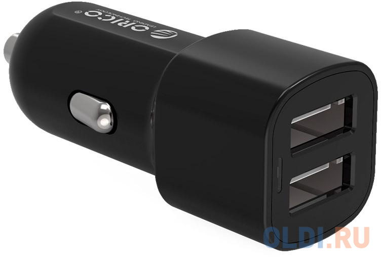Автомобильное зарядное устройство Orico UCL-2U-BK 1/2.4 А 2 х USB черный
