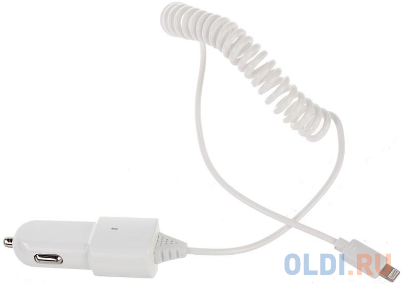 

Автомобильное зарядное устройство Partner 2.1A 8-pin Lightning белый ПР033322