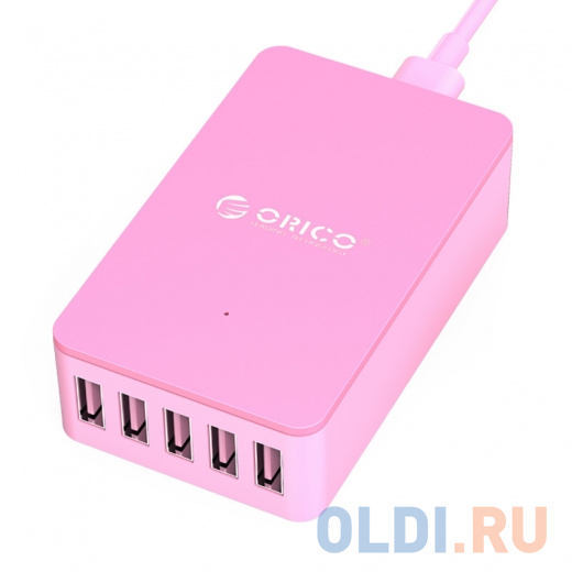

Зарядное устройство Orico ORICO CSE-5U-PK 2.4А 5 х USB розовый