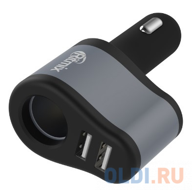 

Автомобильное зарядное устройство Ritmix RM-4521 2.1A 2 х USB черный серебристый 80000591