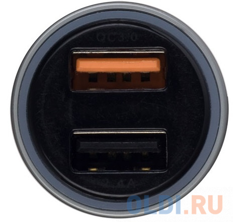 Автомобильное зарядное устройство Perfeo - 3 А 2 х USB серебристый - фото 2