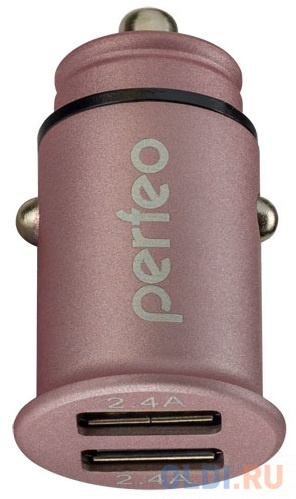 

PERFEO Автомобильное зарядное устройство с двумя разъемами USB, 2x2.4А, розовый, "AUTO 2" (PF_A4458)