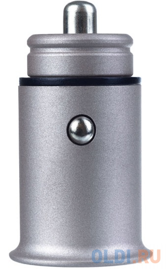 PERFEO Автомобильное зарядное устройство с двумя разъемами USB, 2x2.4А, серебро, "AUTO 2" (PF_A4456), цвет серебристый - - фото 2