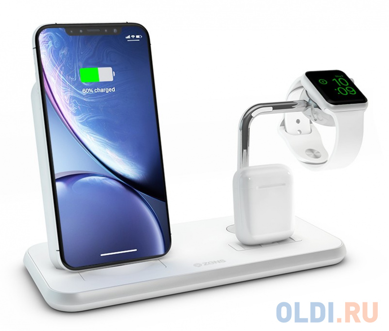 

Беспроводное зарядное устройство Zens - 2А USB белый ZEDC07W/00