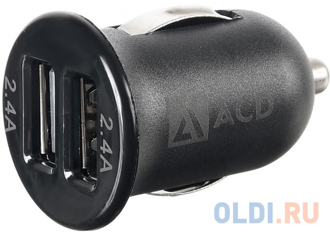 Автомобильное зарядное устройство ACD ACD-C242-X1B 4.8 А черный - фото 4