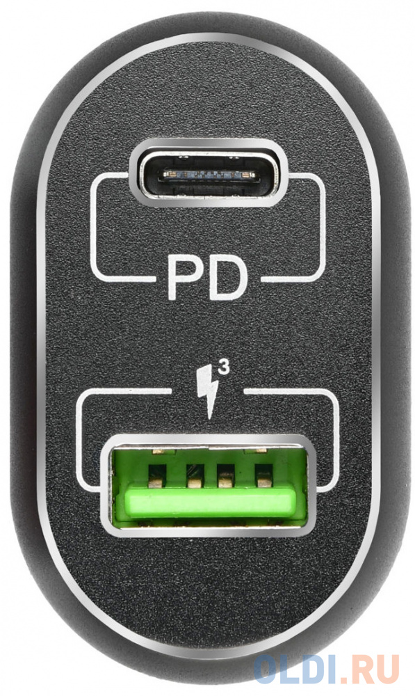 Автомобильное зарядное устройство ACD ACD-С632P-V1B 3/2/1.5 А USB-C черный фото