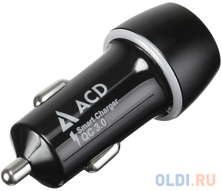 Автомобильное зарядное устройство ACD ACD-С362Q-V1B 3/2/1.5 А USB-C черный фото