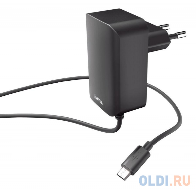 

Сетевое зарядное устройство HAMA H-178349 2.4А microUSB черный