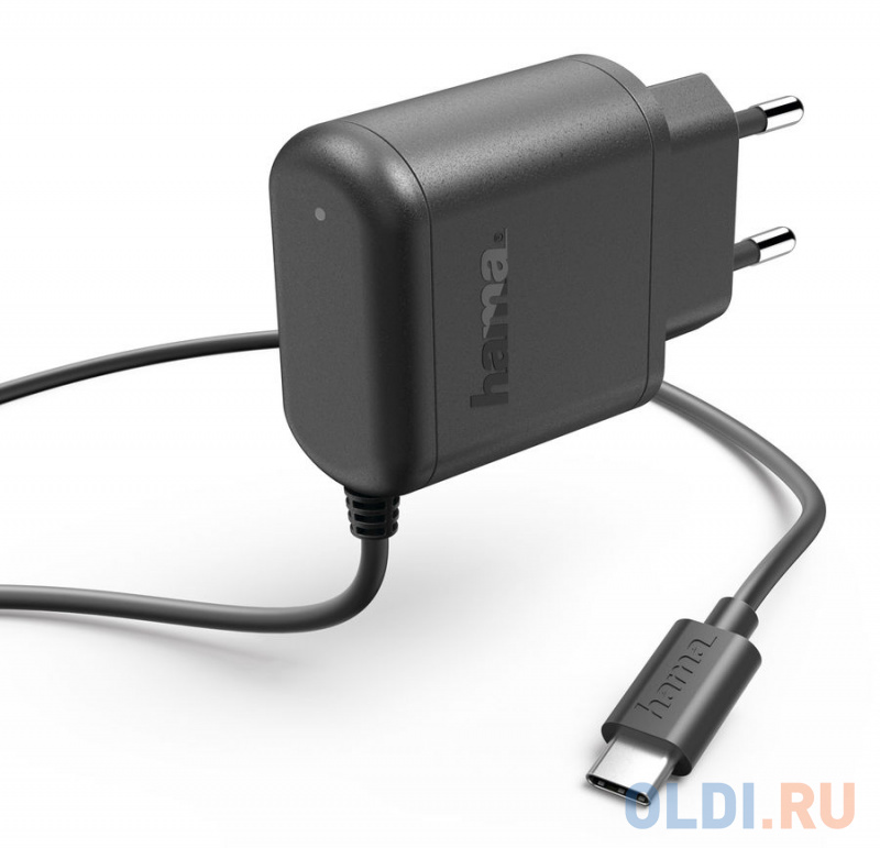 

Сетевое зарядное устройство HAMA H-178359 3 А USB-C черный