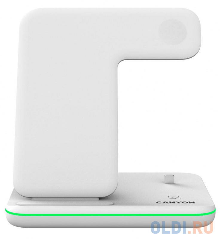 Беспроводное зарядное устройство Canyon CNS-WCS302W 2A/2.7А/2А USB-C белый фото