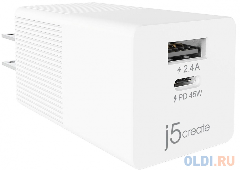 

Зарядное устройство j5create JUP2445 3 А USB USB-C белый