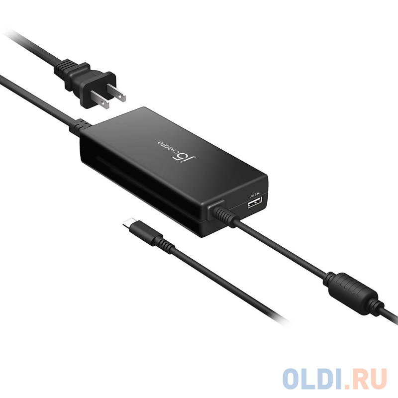 

Сетевое зарядное устройство j5create 100W PD USB-C Super Charger 2.4A/3A/4.5А USB-C черный JUP2290