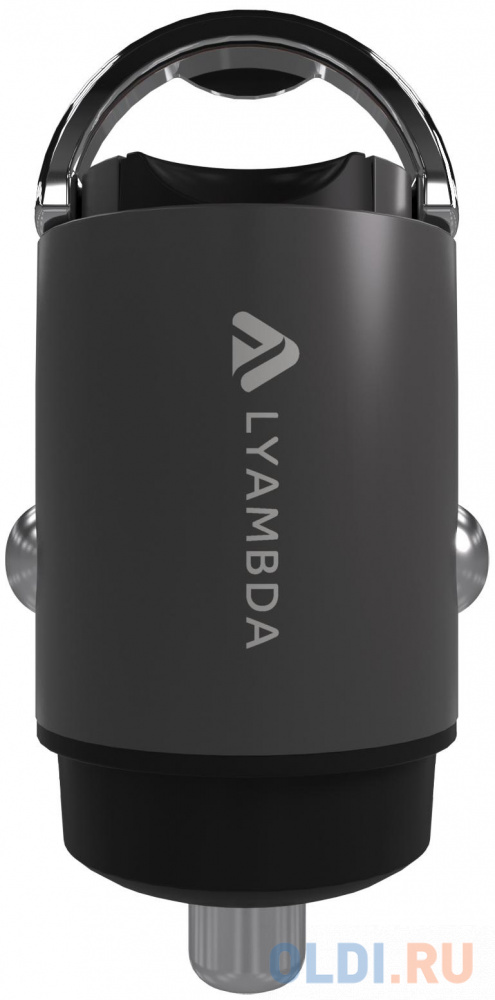 Автомобильное зарядное устройство Lyambda LS-C30 3 А USB-C серый фото