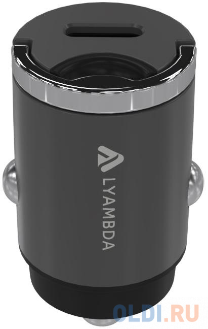 Автомобильное зарядное устройство Lyambda LS-C30 3 А USB-C серый фото