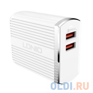 

Сетевое зарядное устройство LDNIO A2502Q 2.4А microUSB белый LD_B4359