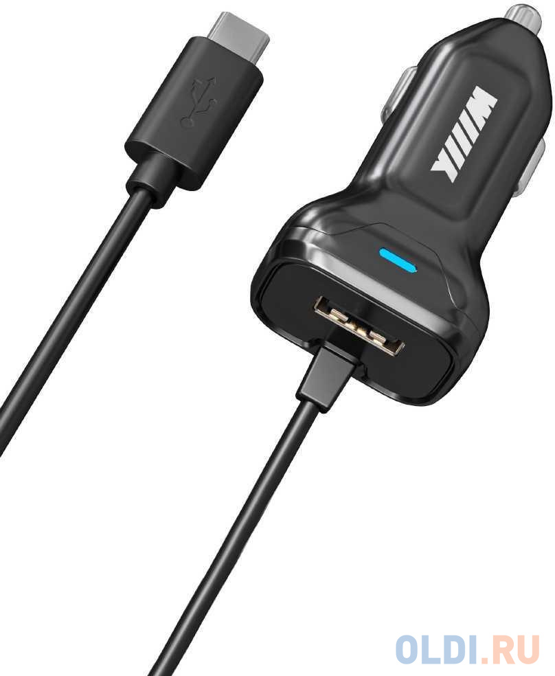 Автомобильное зар./устр. Wiiix CH-4-2-06 2.1A кабель USB Type C - фото 1