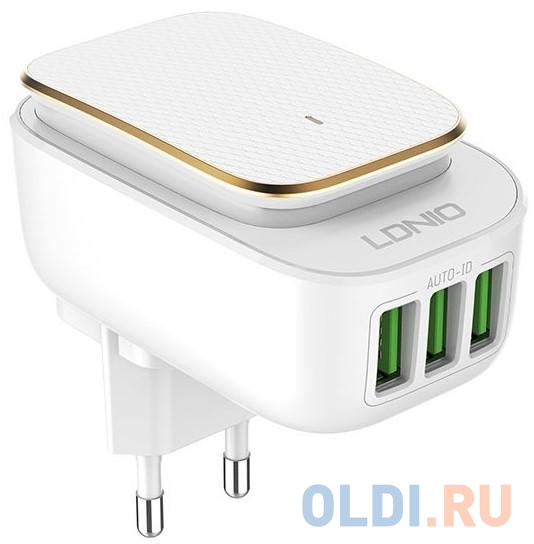 

Сетевое зарядное устройство LDNIO A3305 3.4A USB-C белый LD_B4376