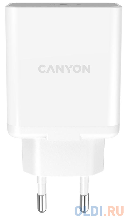 Canyon, PD WALL Charger, Input: 110V-240V, Output:PD 20W, Eu plug, Over-load,  over-heated, over-current and short circuit protection Compliant with CE RoHs,ERP. Size: 89*46*26.5mm, 52g, White, цвет белый CNE-CHA20W - фото 4