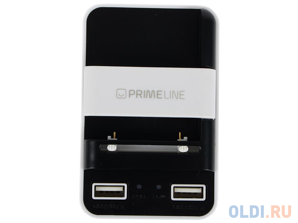 Сетевое зарядное устройство Prime Line 2313 для АКБ, 1A, 2 USB, белый/черный - фото 3
