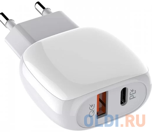 LDNIO LD_B4548 A2313C/ Сетевое ЗУ + Кабель Micro/ PD + QC 3.0/ 2 USB Auto-ID/ Выход: 5V_9V_12V, 18W/ White