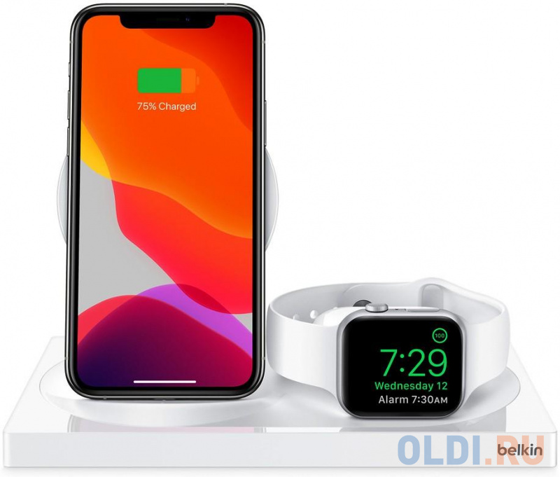 

Беспроводное зар./устр. Belkin WIZ004vfWH-APL белый, Черный