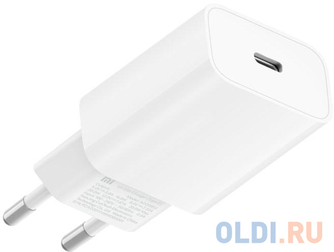 Сетевое зарядное устройство Xiaomi Mi 20W charger (Type-C) AD201EU (BHR4927GL) (733673), цвет белый - фото 2