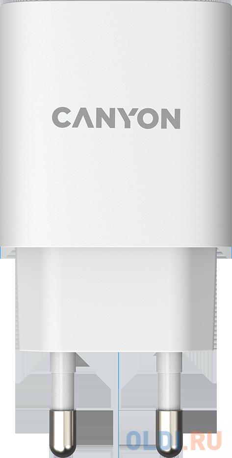 Зарядное устройство Canyon CNE-CHA20W04 3 А USB USB-C белый - фото 1