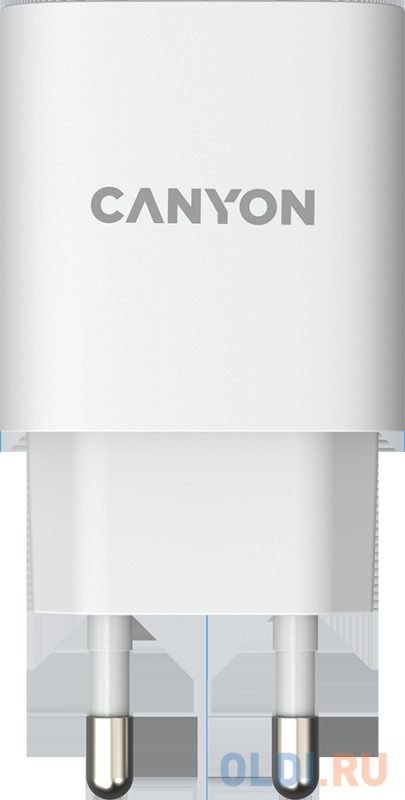 Зарядное устройство Canyon CNE-CHA20W04 3 А USB USB-C белый