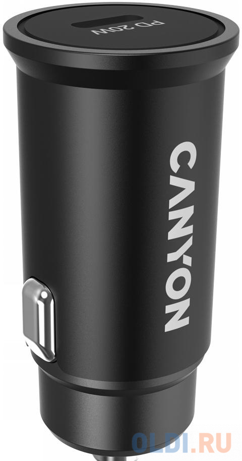 Автомобильное зарядное устройство Canyon CNS-CCA20B 3 А USB черный - фото 1