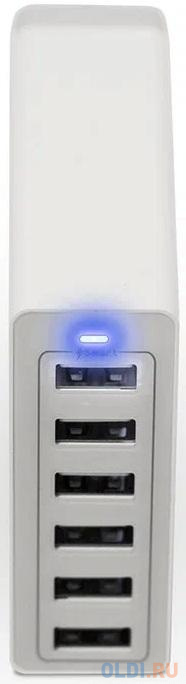 

CBR Box White СЗУ 6*USB: 5V,2.4A (10A max.), 50W max., Input: 100–240V, защита от короткого замыкания, защита от перенапряжения, сетевой кабель 1,6м в