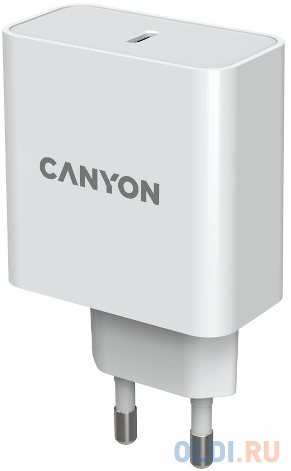 Зарядное устройство Canyon H-65 4.2А USB-C белый - фото 4