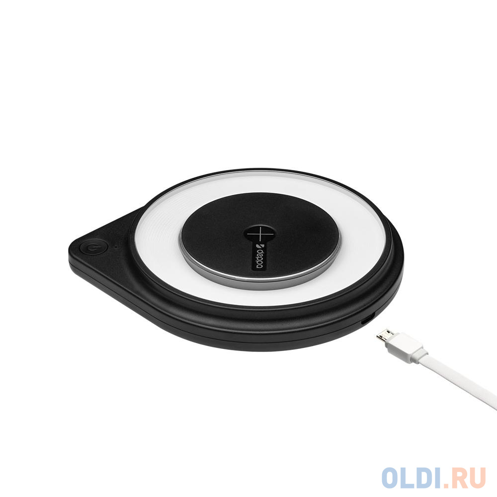 Беспроводное зарядное устройство Deppa Qi Fast Charger 1,1А microUSB черный