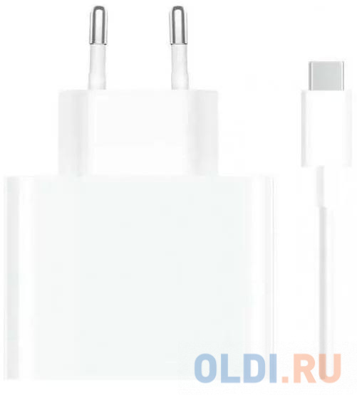 Сетевое зарядное устройство Xiaomi 67W Charging Combo USB-C белый сетевое зарядное устройство digma dgpd 18w wg 3 а usb c белый