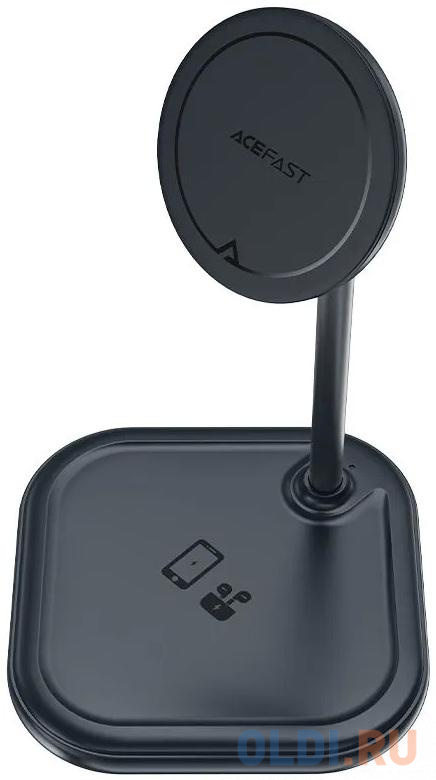 Беспроводное зарядное устройство ACEFAST E6 desktop 2-in-1 wireless charging holder. Цвет: серый