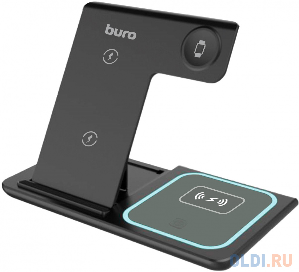 Беспроводное зарядное устройство Buro CWC-QC4,  USB type-C,  USB type-C,  3A,  черный [cwc-qc4a18bk]