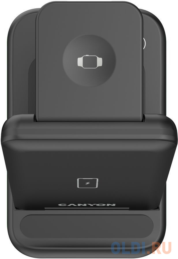 Беспроводное зарядное устройство Canyon WS- 304 2А USB черный - фото 3