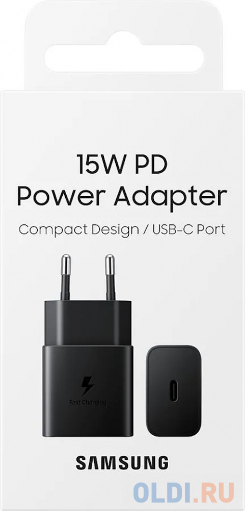 Сетевое зарядное устройство Samsung EP-T1510XBEGEU 2А USB-C черный фото