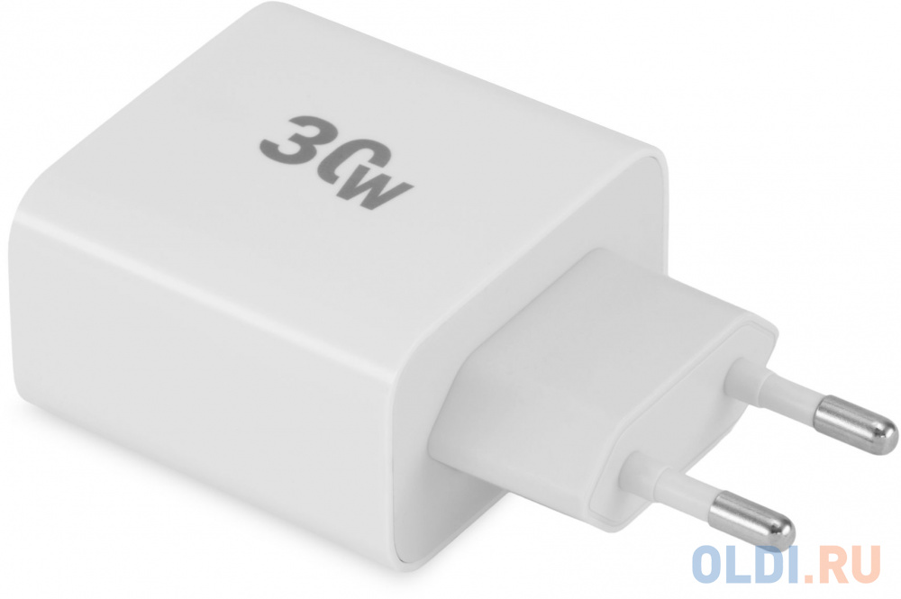 Сетевое зарядное устройство Digma DGW3D,  USB-C + USB-A,  3A,  белый [dgw3d0f110wh] - фото 1