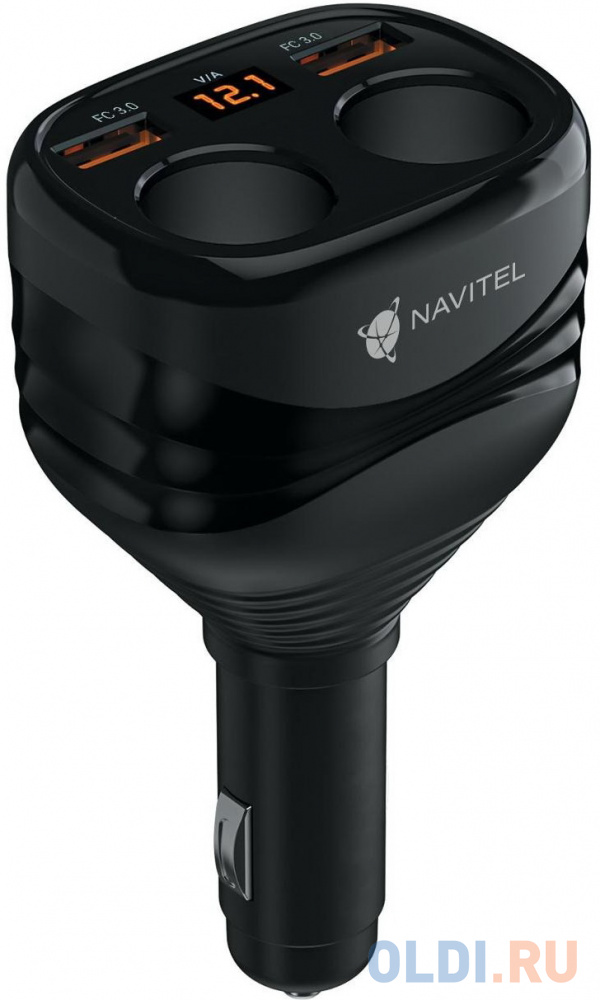Автомобильное зарядное устройство Navitel USP55 PRO 1.5А 2 х USB черный - фото 2