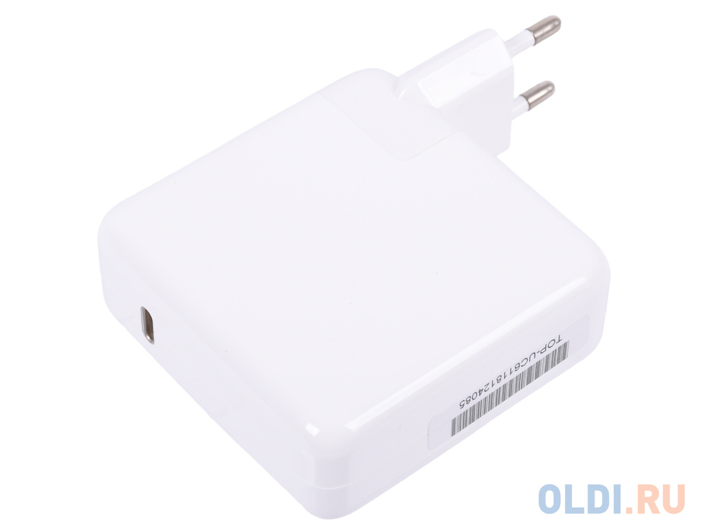 Универсальный блок питания TopON TOP-UC61 61W c портом USB-C, Power Delivery 3.0, Quick Charge 3.0, Цвет белый - фото 2
