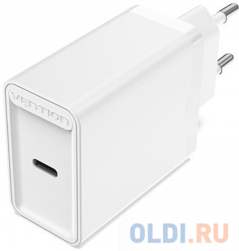 

Сетевое зарядное устройство Vention на 1 порт USB C QC 4.0 Белый