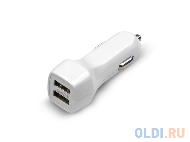 

Универсальное зарядное устройство Jet.A от прикуривателя 12В-24В UC-Z15 (2 USB-порта, 2.1А) Цвет - белый