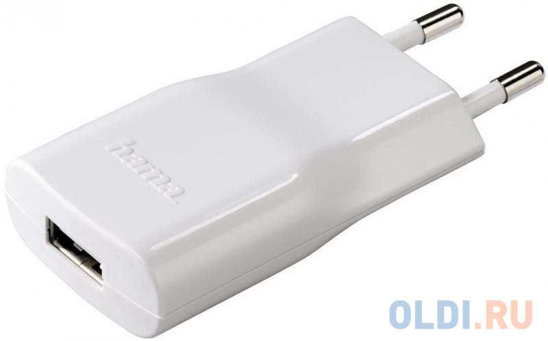 Сетевое зарядное устройство Hama H-14133 2.1A USB белый - фото 1