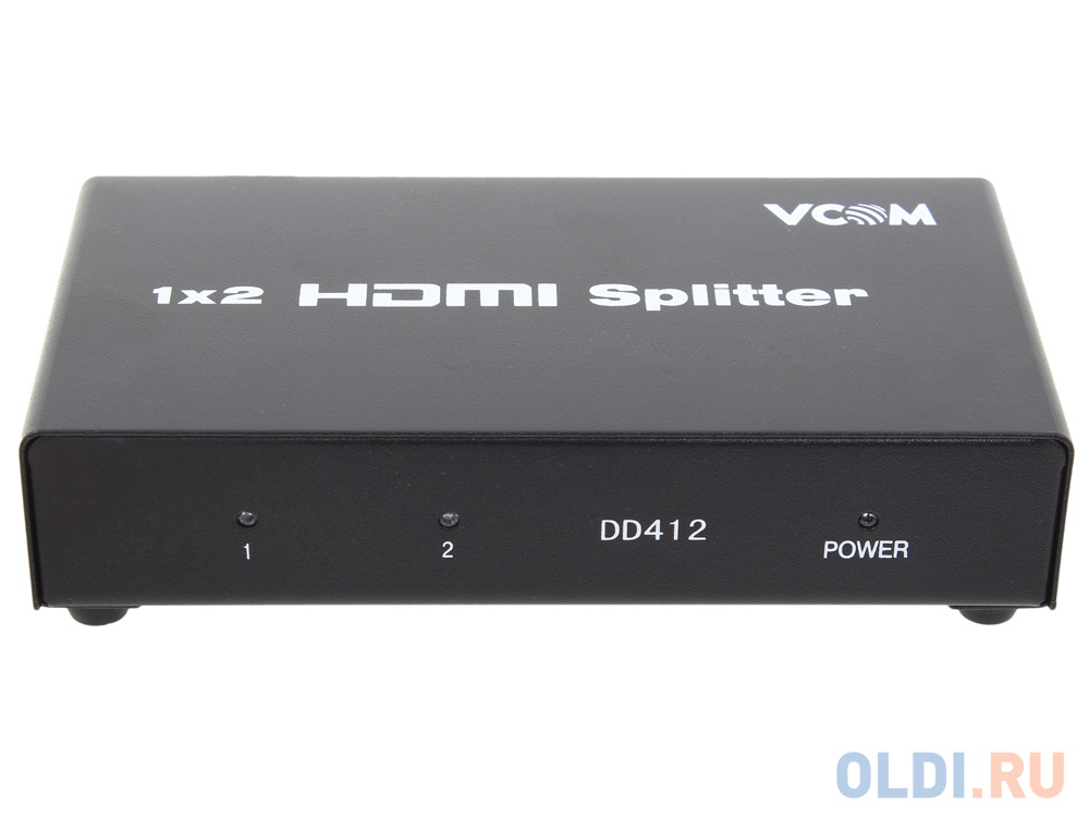 Разветвитель HDMI Splitter 1 to 2 HDP102 VCOM &lt;VDS8040D 3D Full-HD 1.4v, каскадируемый от OLDI