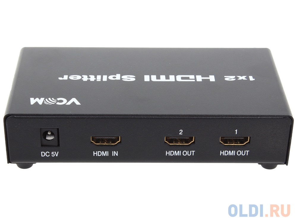 Разветвитель HDMI Splitter 1 to 2 HDP102 VCOM <VDS8040D 3D Full-HD 1.4v, каскадируемый - фото 4