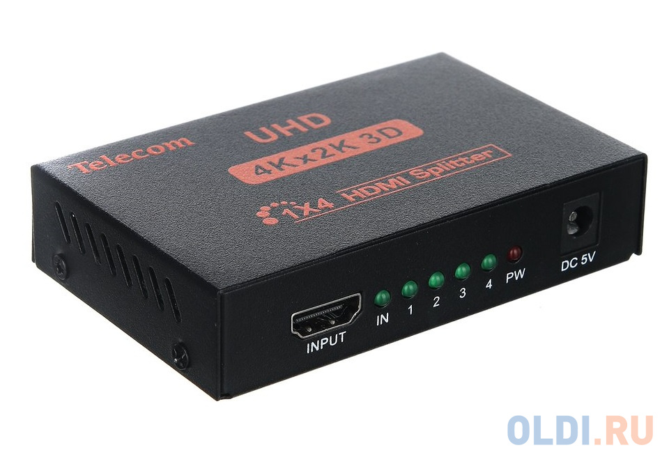 Разветвитель hdmi сигнала 1 вход 4 выхода dd414a vcom