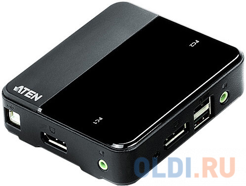 KVM ATEN  CS782DP-AT KVM+Audio+USB 2.0,  1 user USB+DisplayPort+AUDIO =  2 cpu USB+DisplayPort+AUDIO,   USB/AUDIO 21.8.+ Dis