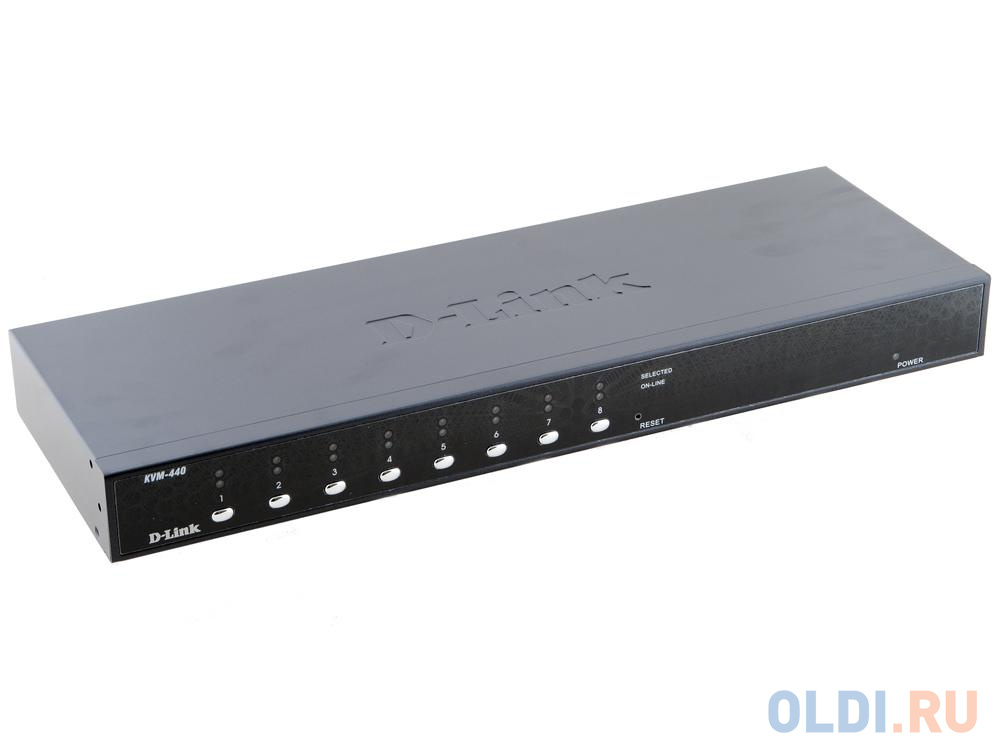 Переключатель D-Link KVM-440/E 8-портовый переключатель KVM с портами PS2/USB от OLDI