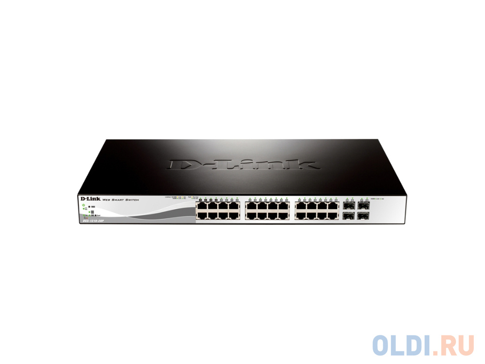 

Коммутатор D-LINK DGS-1210-28/B1A/C1A управляемый 24 порта 10/100/1000BASE-T 4xSFP