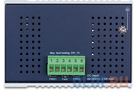 IP30 Industrial L2/L4 4-Port 10/100/1000T 802.3at PoE + 4-Port 10/100/100T + 2-Port 100/1000X SFP Managed Switch (-40~75 degrees C), dual redundant power input on 48~56VDC terminal block, SNMPv3, 802.1Q VLAN, IGMP Snooping, SSL, SSH, ACL от OLDI